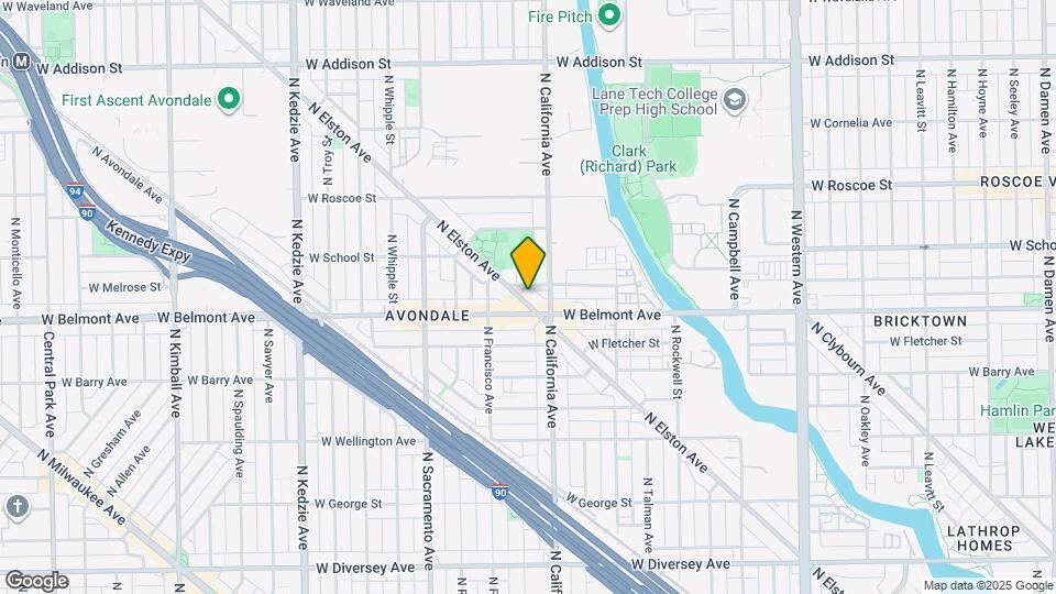 3219 N Elston Ave Map and Location Details