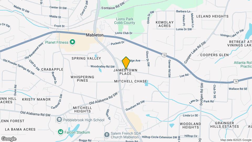 5750 Old Gordon Rd, Unit 1 Map and Location Details