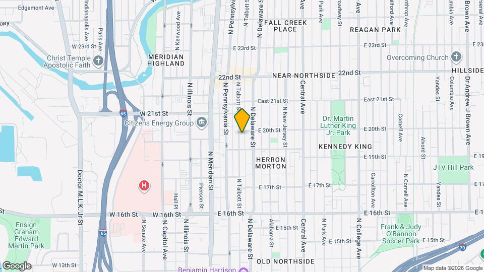 1929 N Talbott St Mapa y Detalles de la Ubicación