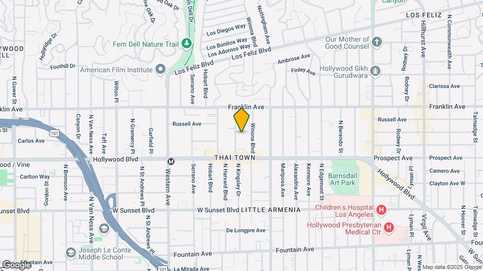 1752 N Kingsley Dr. Mapa y Detalles de la Ubicación
