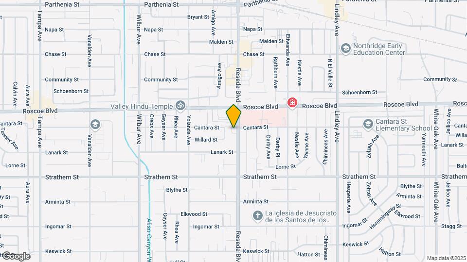 8155 Reseda Map and Location Details
