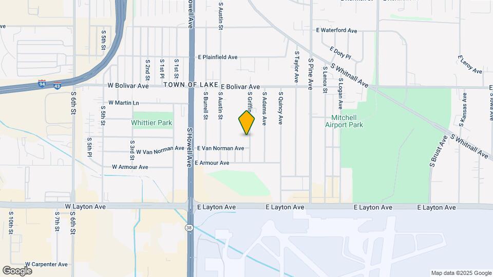4455 S Griffin Ave Map and Location Details