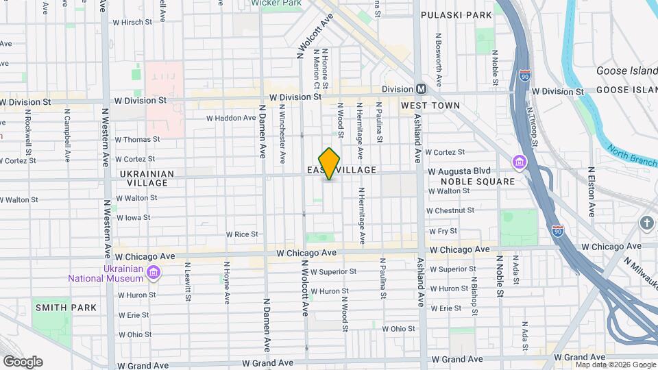 945 N Honore St Mapa y Detalles de la Ubicación