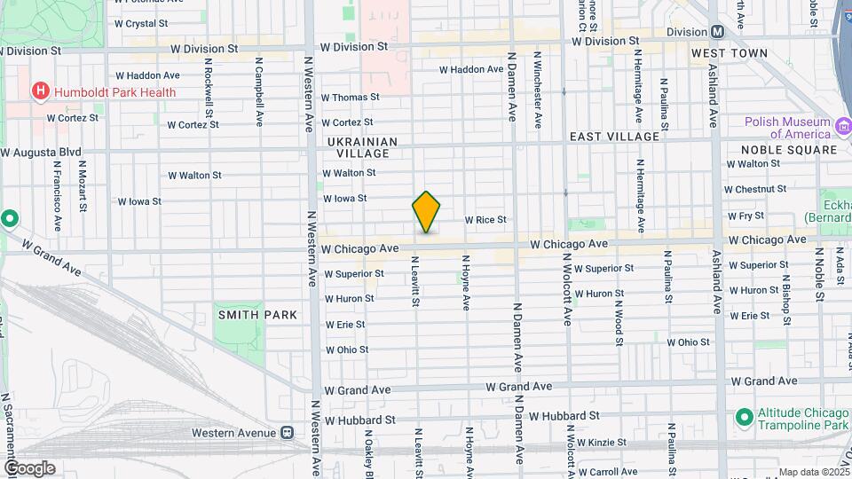 2148 W Chicago Ave, Unit 3F Mapa y Detalles de la Ubicación