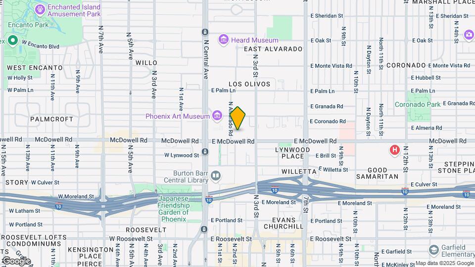 Arts District Mapa y Detalles de la Ubicación