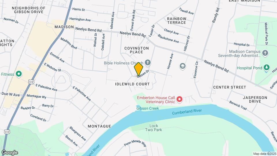 1101 Idlewild Ct Map and Location Details