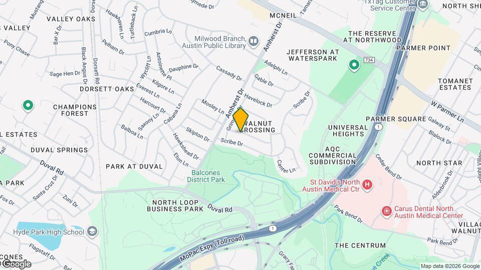 3601 Ambleside Dr Map and Location Details