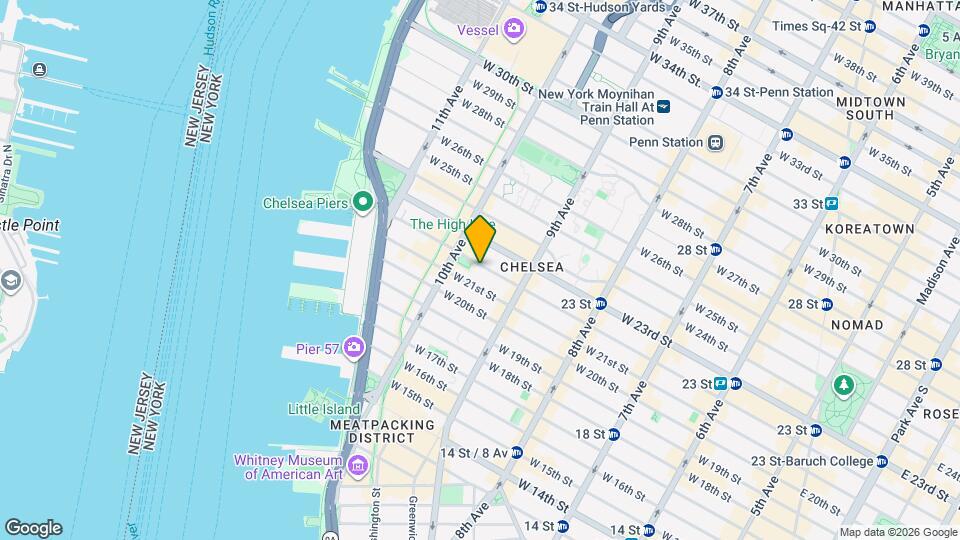 452 W 22nd St-Unit -3A Map and Location Details