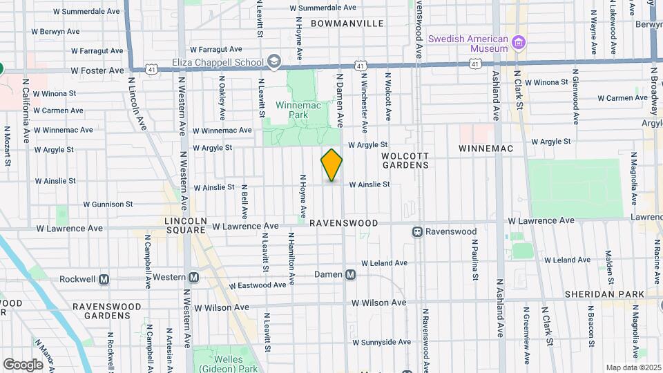 2017 W Ainslie St, Unit 1 Mapa y Detalles de la Ubicación