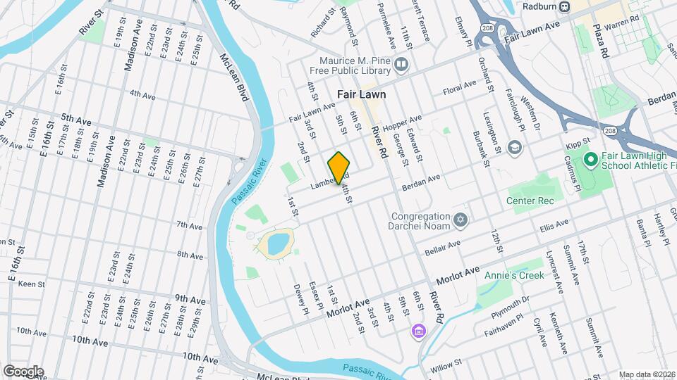 3-11 Lyons Ave Map and Location Details