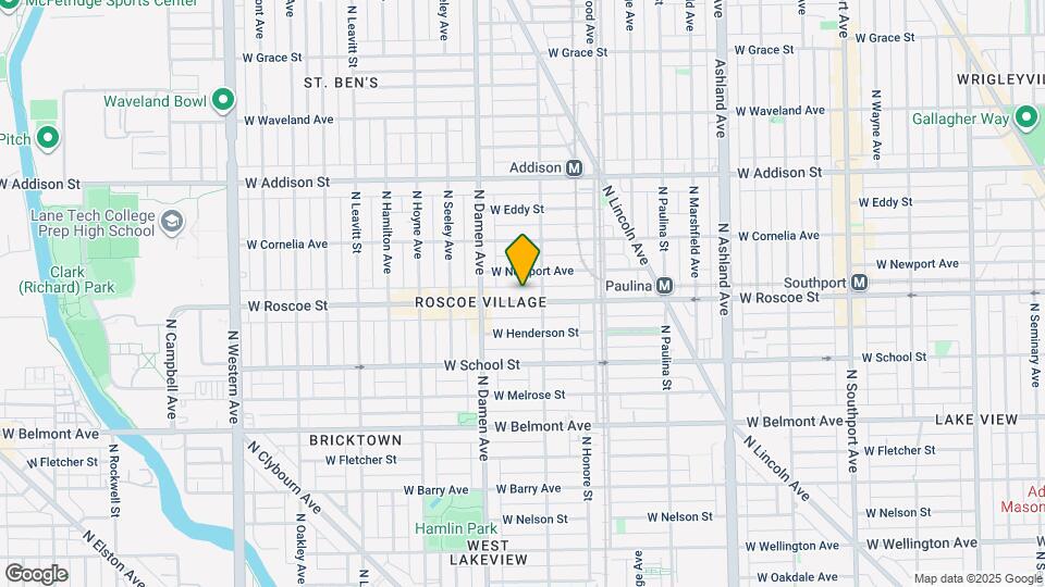 1916 W Roscoe St, Unit 2 Map and Location Details