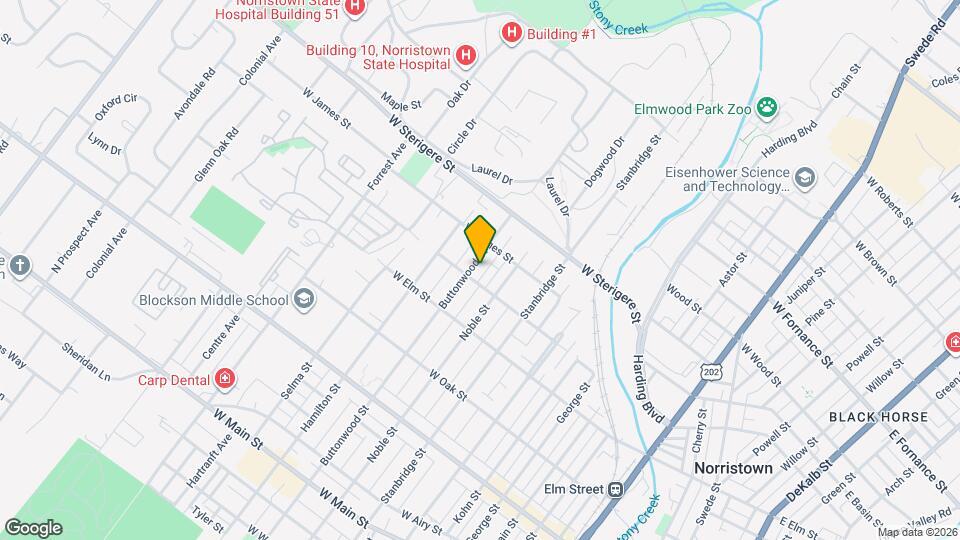 The Communities of Norris Hills at Buttonwood Street Map and Location Details