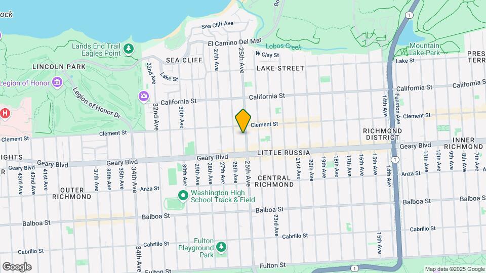 433-435 25th Ave Mapa y Detalles de la Ubicación