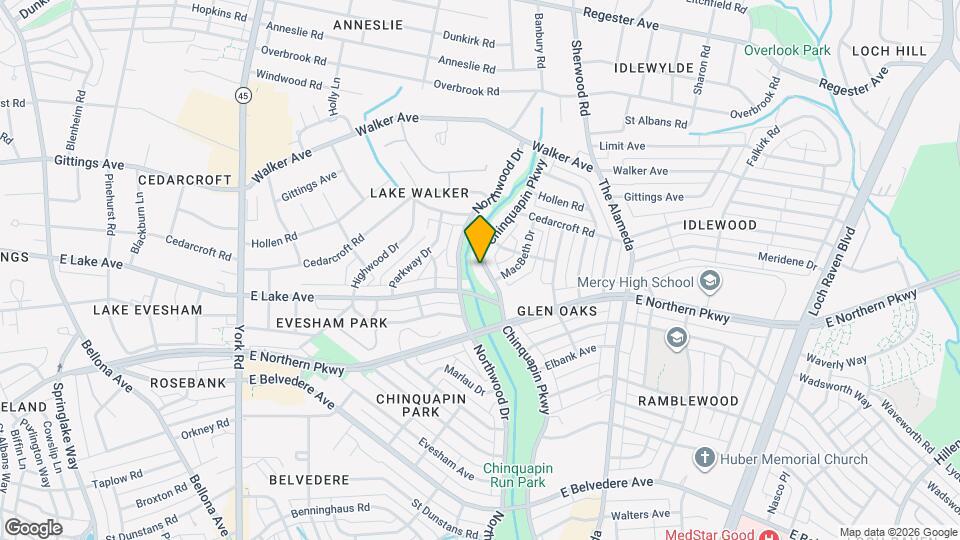 6128 Chinquapin Pkwy Map and Location Details