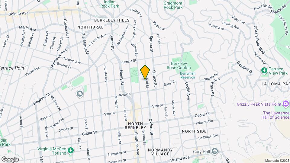 1308 Oxford St, Unit upper Mapa y Detalles de la Ubicación