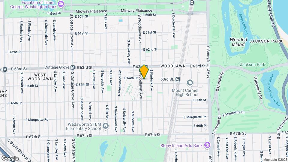1208 E 64th St Map and Location Details