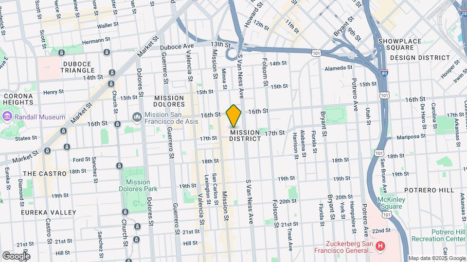 177 Capp St Mapa y Detalles de la Ubicación