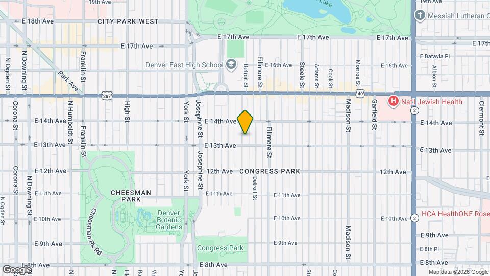 1326 Clayton St Map and Location Details