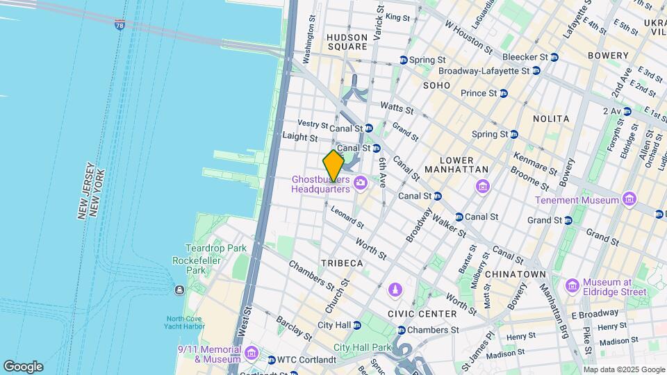 44 N Moore St Mapa y Detalles de la Ubicación