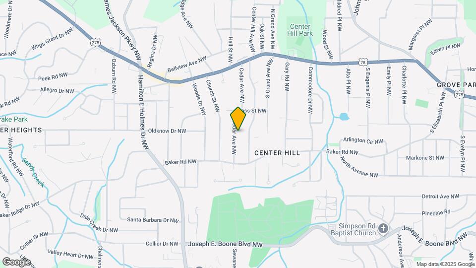 593 Cedar Ave NW Map and Location Details