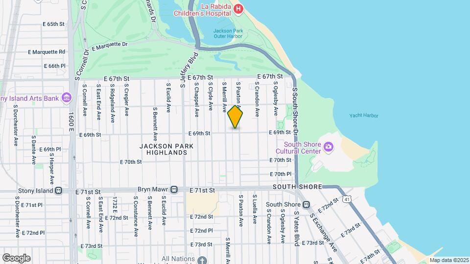6903 S Paxton Ave-Unit -6903-G Map and Location Details