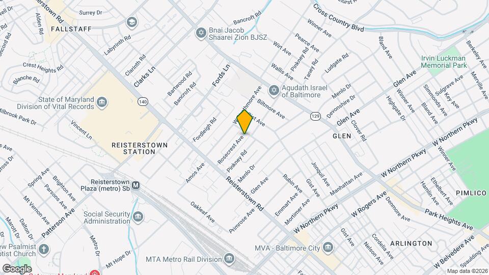 3905 Rosecrest Ave Map and Location Details