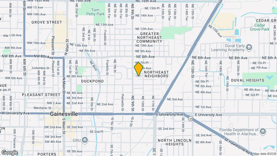 922 NE 5th Pl Map and Location Details