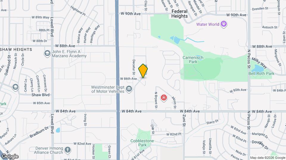 2725 W 86th Ave Map and Location Details