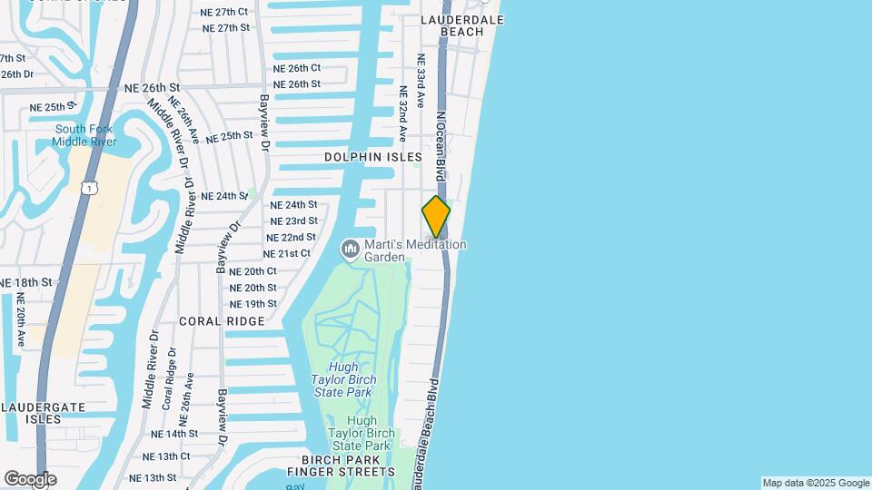 1905 N Ocean Blvd Map and Location Details