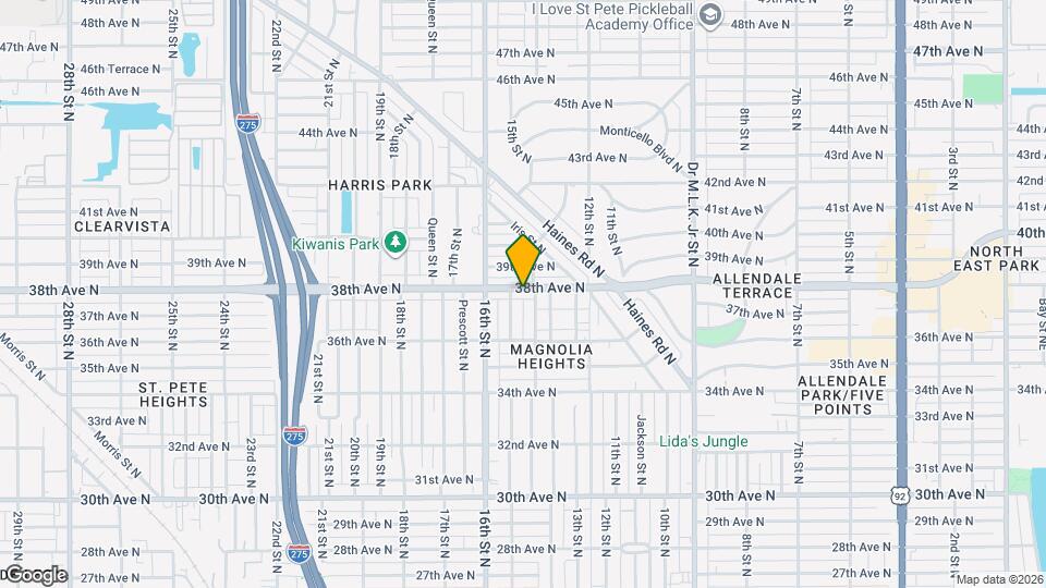 1416 38th Ave N Map and Location Details