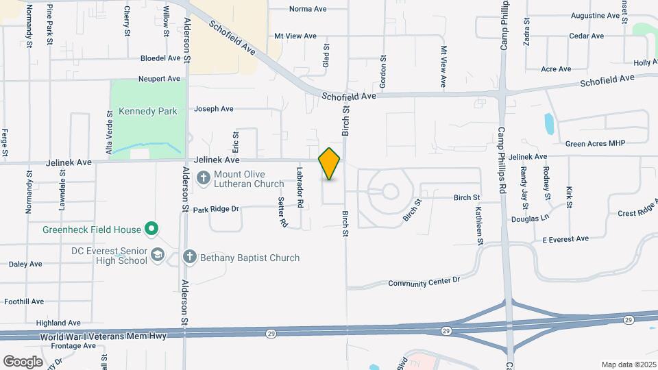 6109 Birchwood Ln Map and Location Details