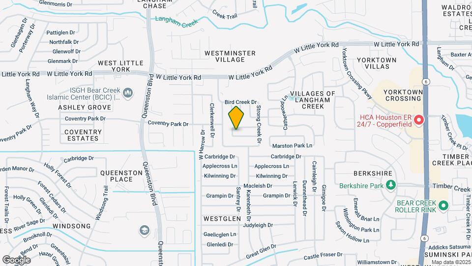 16942 Langham Crossing Ln Mapa y Detalles de la Ubicación
