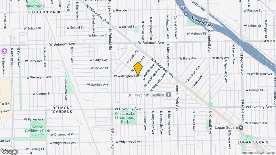 2957 N Avers Ave Map and Location Details