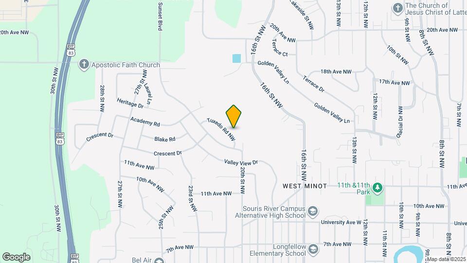 1308 Tuxedo Rd NW Map and Location Details