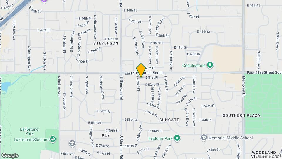 6712 E 51st Pl Map and Location Details