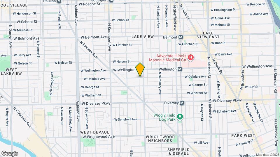 1205 W Oakdale Ave Map and Location Details