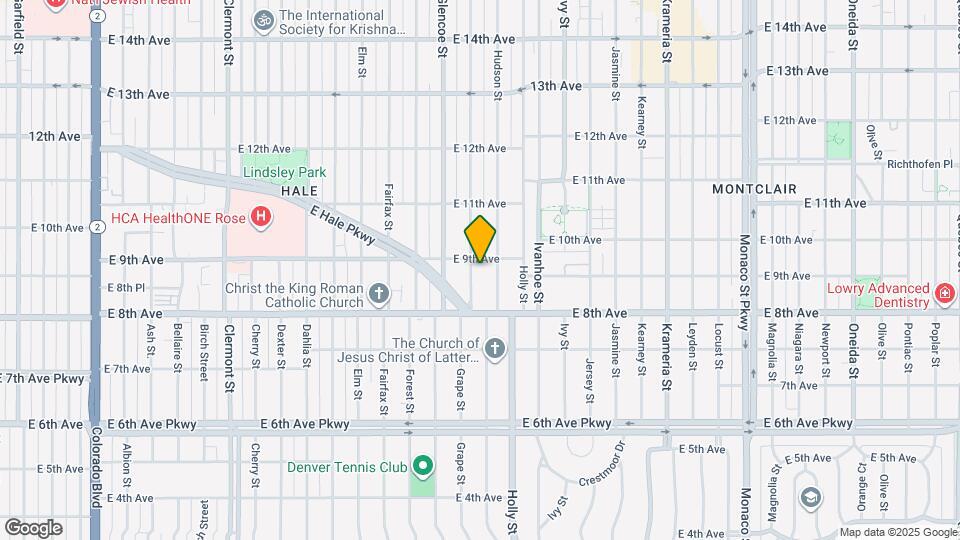 880 Grape St Map and Location Details