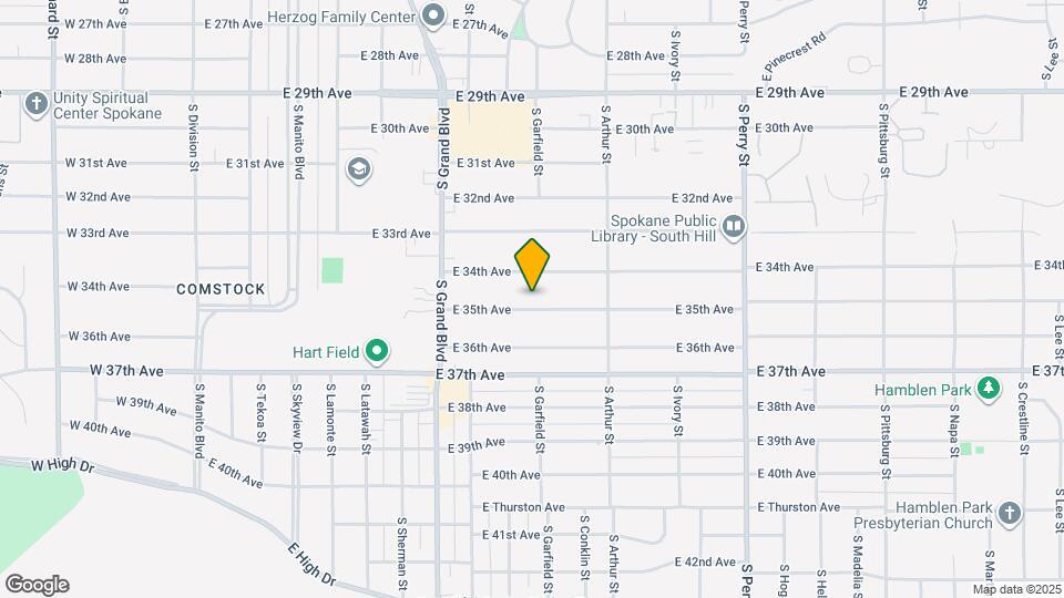 825 E 35th Ave Map and Location Details