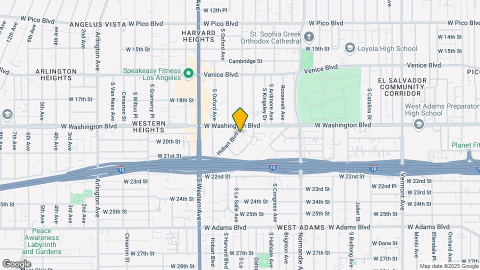 1922 S Hobart Blvd Mapa y Detalles de la Ubicación
