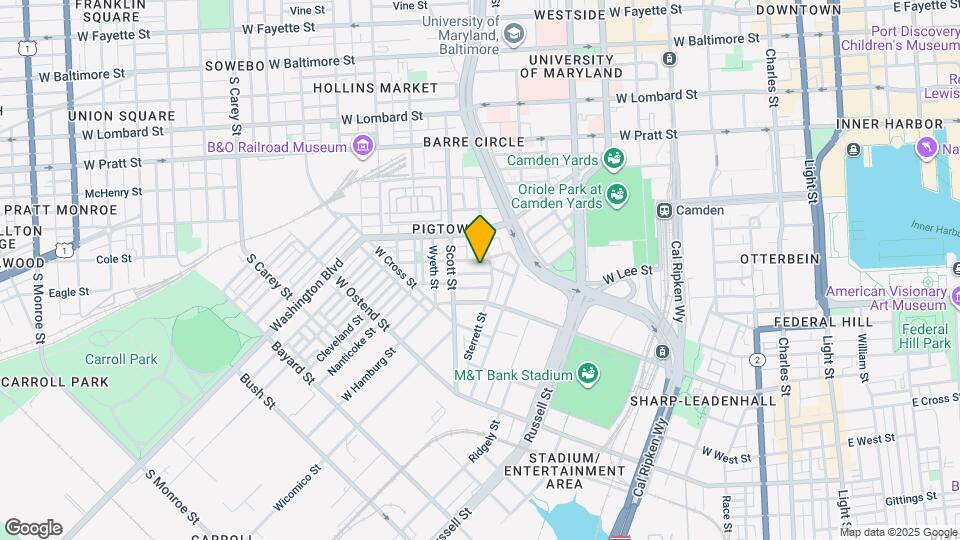 806 Woodward St Map and Location Details