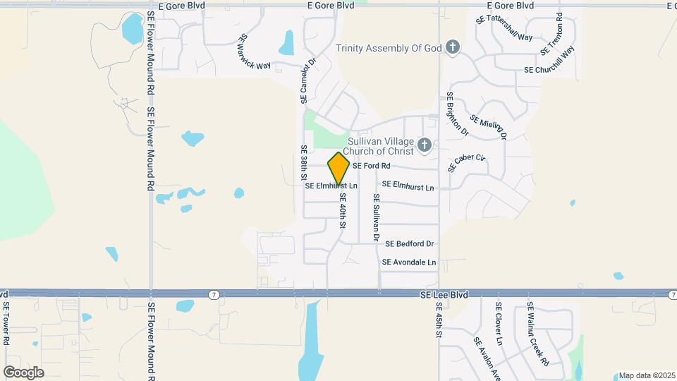 3821 SE Elmhurst Ln Map and Location Details