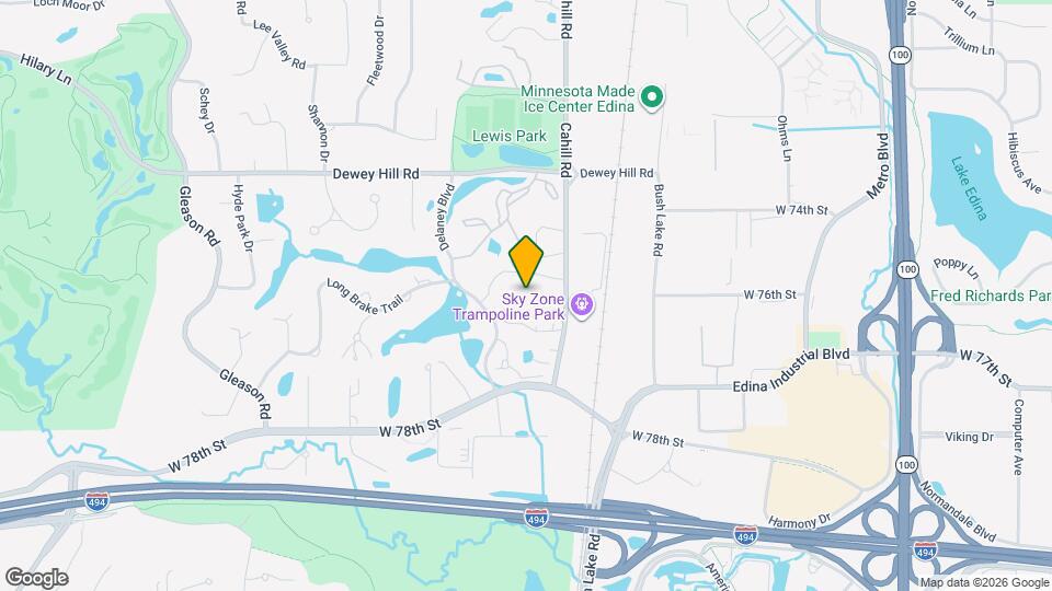 7500 Cahill Rd Mapa y Detalles de la Ubicación