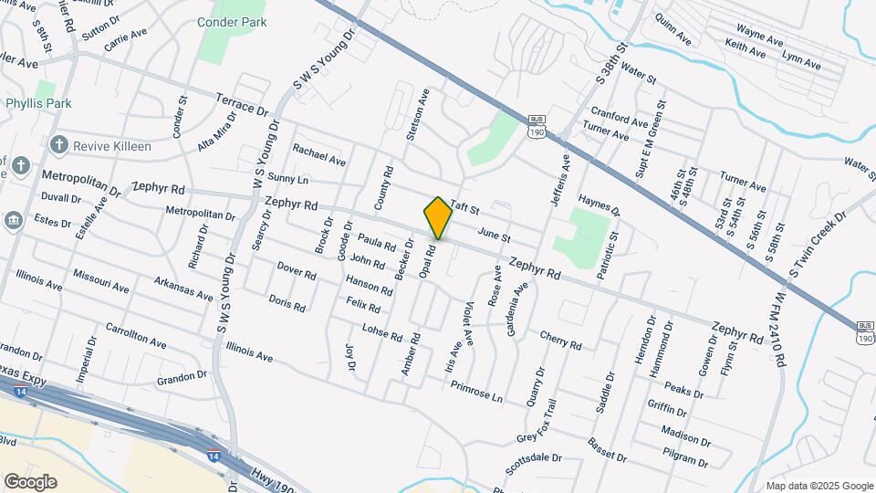 1302 Opal Rd Map and Location Details