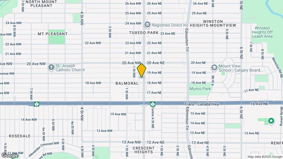 1905 Centre St NE Map and Location Details