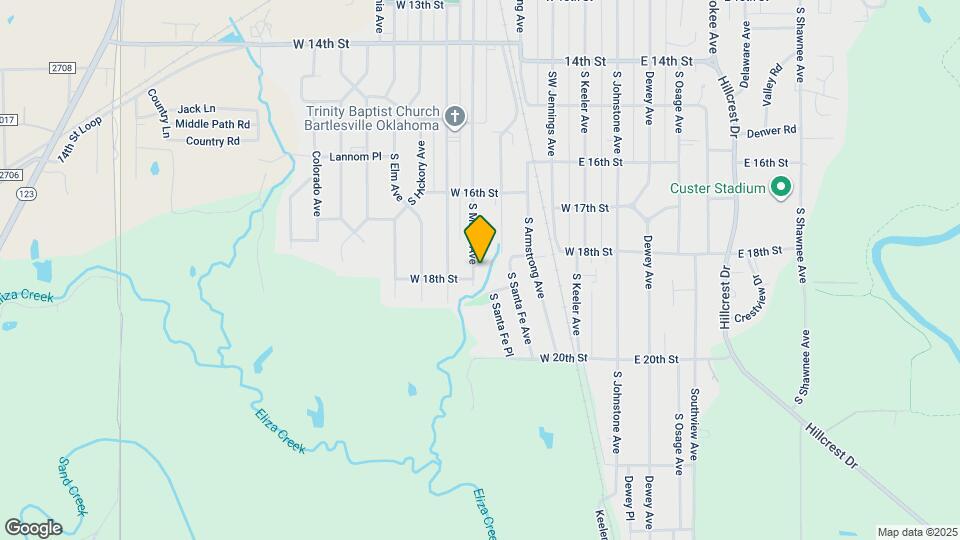 1672 S Maple Ave Map and Location Details