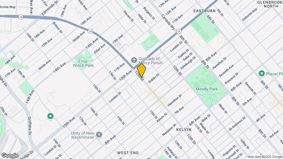 1202 London St Map and Location Details