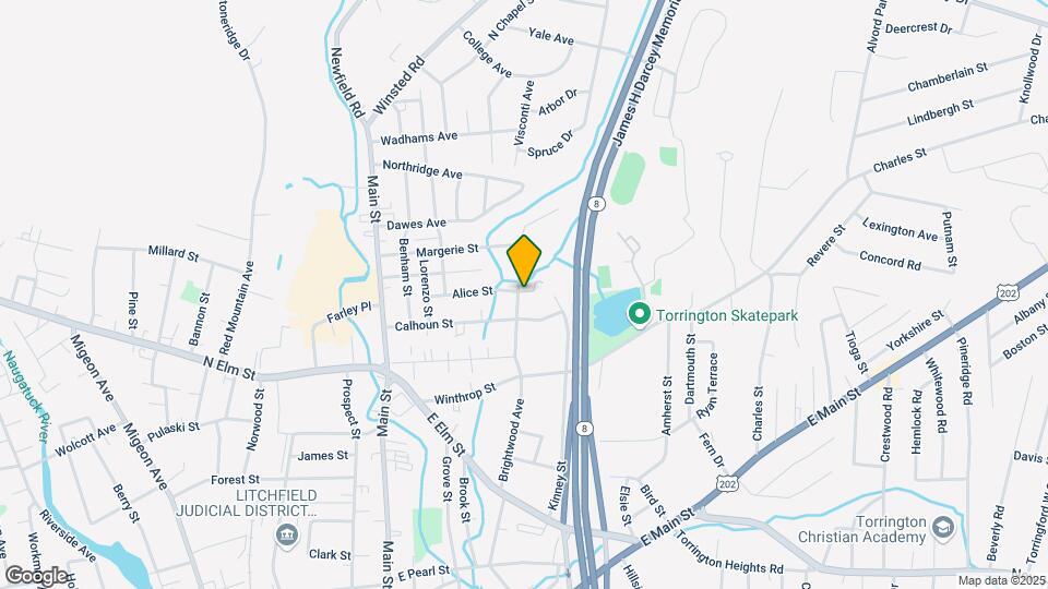 384 Brightwood Ave Map and Location Details
