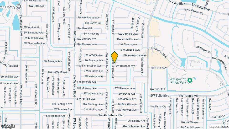 3265 SW Escarole St Map and Location Details