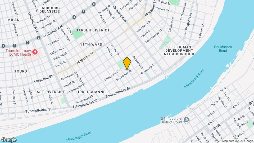 604 Second St. Map and Location Details