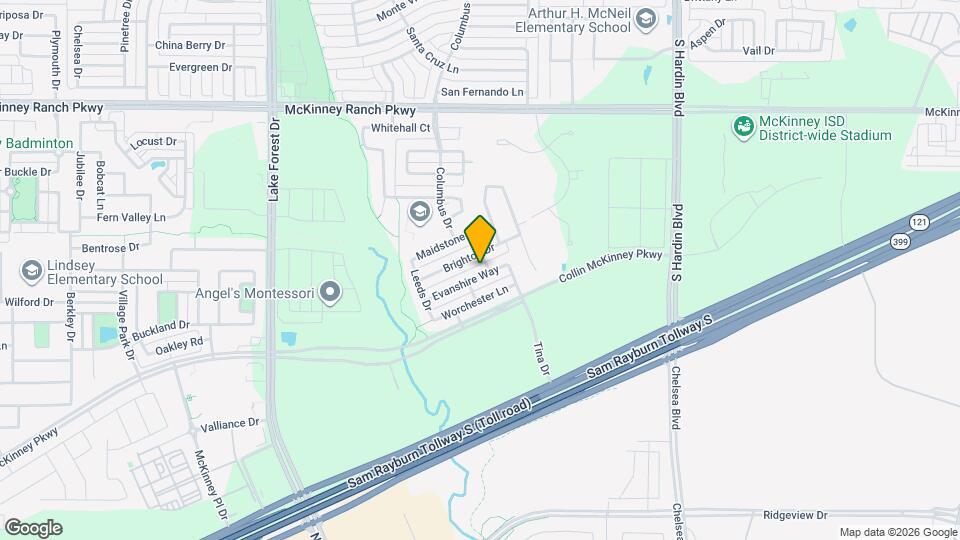 4604 Evanshire Way Map and Location Details